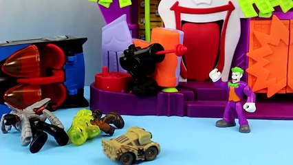 Disney Pixar Cars Army Car McQueen and Sarge save Batman Spider-man imaginext joker
