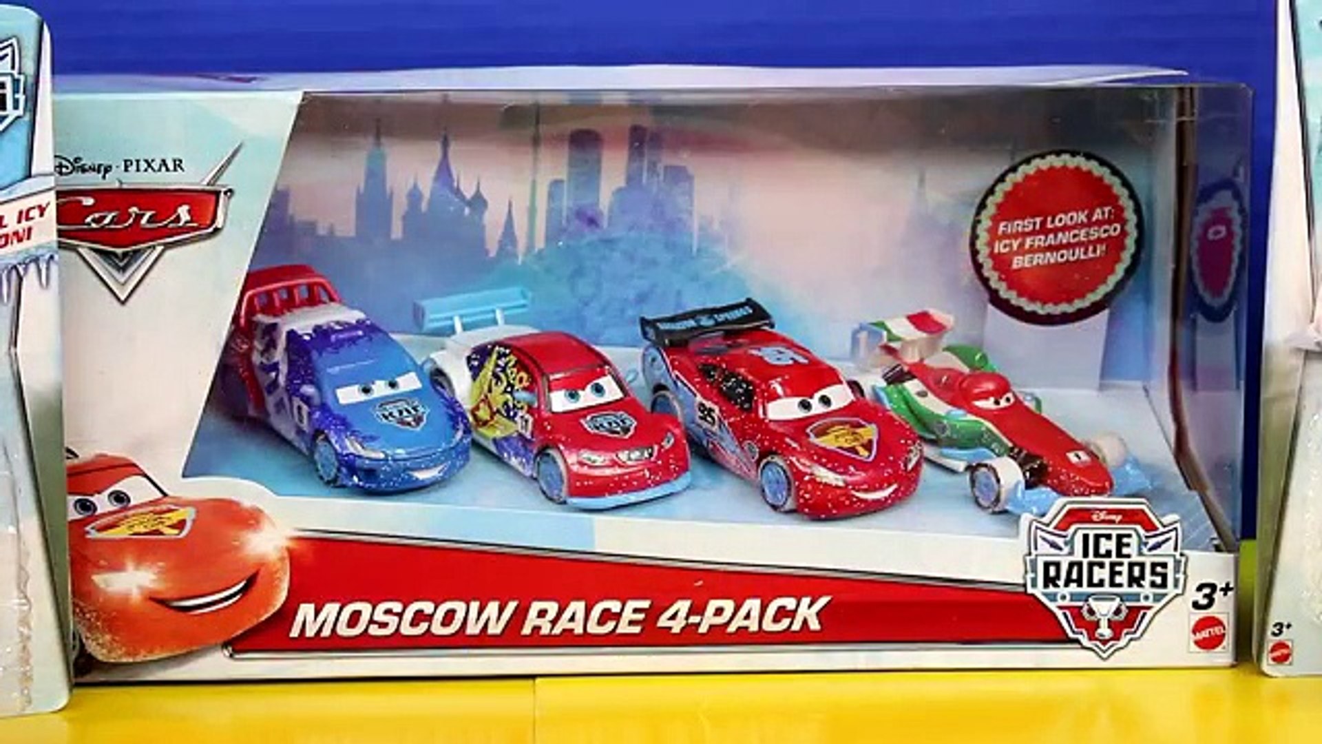 Disney Pixar Cars Ice Racers Lightning Mcqueen Plus Moscow Racers 4 Pack Francesco Video Dailymotion