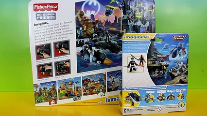 Download Video: Imaginext Batman Copter with Justice league Nightwing Slade DC Superheroes Just4fun290