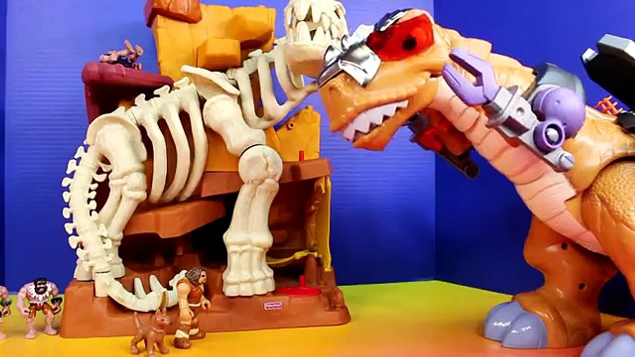 Imaginext Fisher-Price Mega T-Rex vs. Batman Robin and batbot Battle playset dinosaur dino