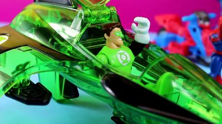 Imaginext Green Lantern Plane with Spider-man Green Goblin Marvel Dc comics Toys stories