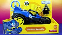 Imaginext Motorized Batmobile Batman Battles Joker Dc Superhero Robin Gotham City Batbot