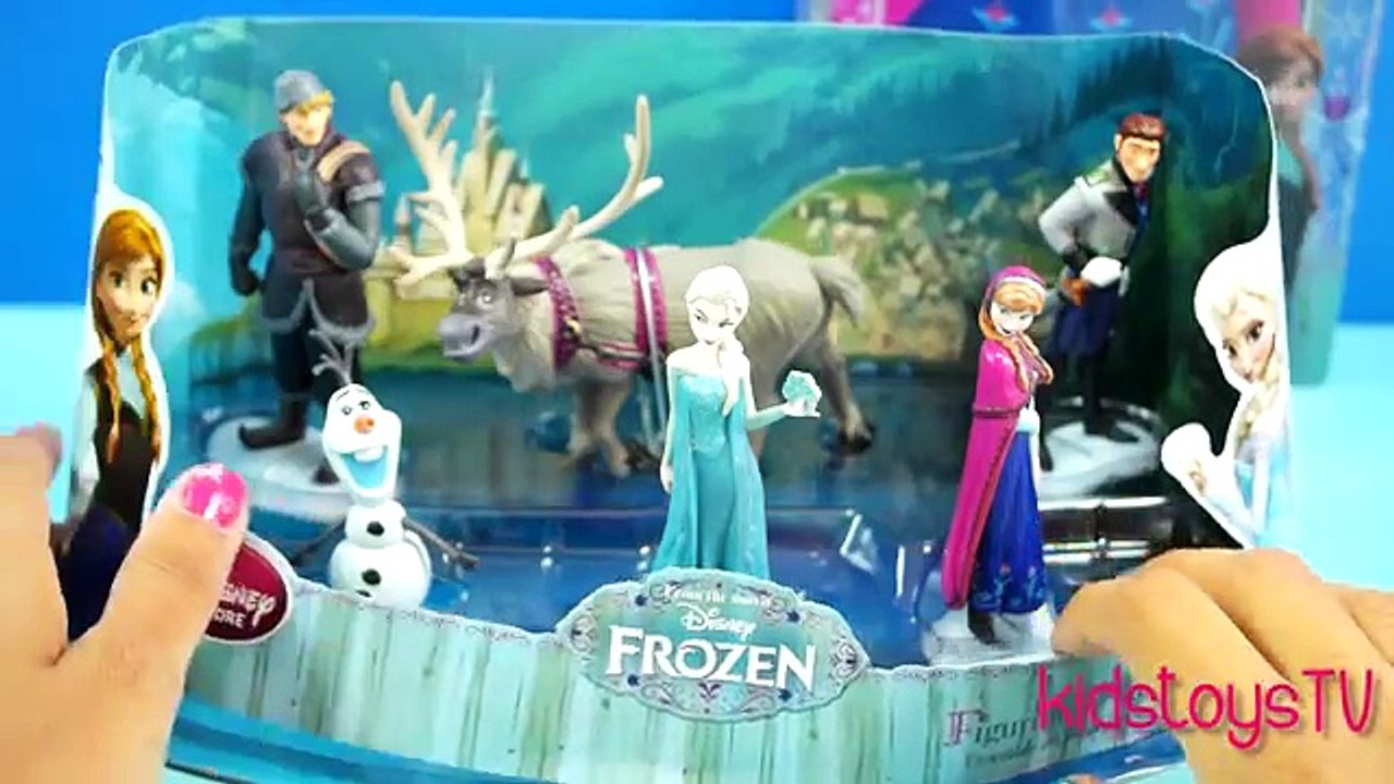 toys Disney frozen unboxing, frozen dolls miniature princess anna elsa opening