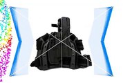 BLACKHAWK! Serpa Level 3 Light Bearing Tactical Holster for Xiphos NT Light Black/Size 04 Right
