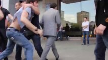 Violent Clash with Chechen Mafia during operation against bad drivers in russia