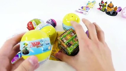 HUGE Nintendo Zelda Egg Surprise Play Doh Lego Mini Figures MLP Minecraft Sorpresa Huevos