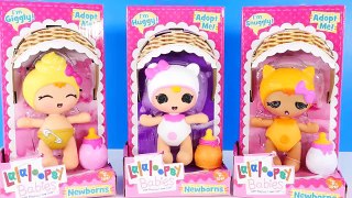 NEW 3 LalaLoopsy Newborns Babies Adopt Me Snuggly Doll Toys DCTC Muñecas del Bebé