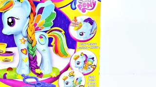 NEW PLAY DOH Rainbow Dash Style Salon My Little Pony Plastilina Salón Playdough Toys DCTC