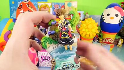 Play Doh Surprise Eggs BFFS Kingdom Hearts Disney Vinylmations DCTC Toys Playdough EGG Videos