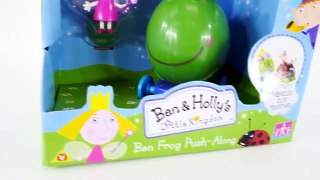 SURPRISE EGGS Ben and Holly's Little Kingdom Push-Along Frog Play Doh Egg Episodes DCTC