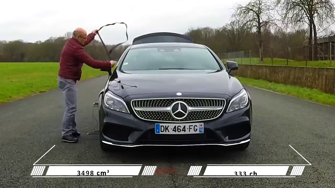 2015 Mercedes CLS  400 4Matic : 0 à 100 km/h sur le circuit de Montlhéry avec auto-moto.com