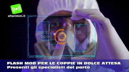 Flash Mob per tutte le coppie in dolce attesa, presenti gli specialisti del parto