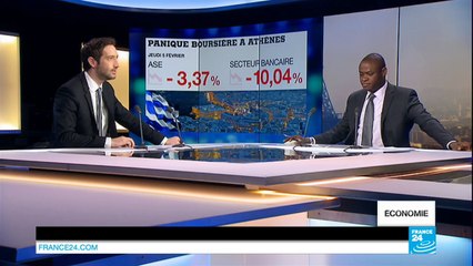Journée noire à la bourse d'Athènes
