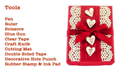 Valentine's Day Gift Wrapping with Decorative Hole Punch
