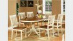 7PC Oval Dining Room Set Table 6 Chairs Extension Leaf