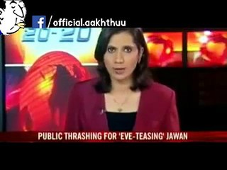 Indian Army Officer Beaten By Girl For Harassing Her - By News-Cornor