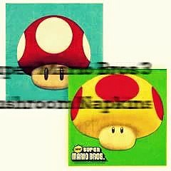 Super Mario Bros 3 Mushroom Napkins 16 per Pack Color Deluxe S Old School Video-Game