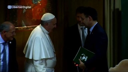 El 'Papa Francesc' recibe al imputado Bartomeu