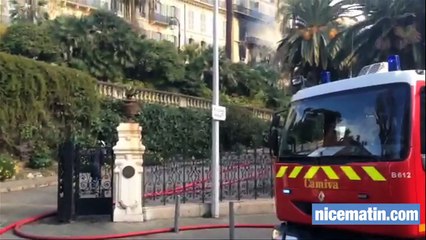 Spectaculaire feu d'appartement à Nice