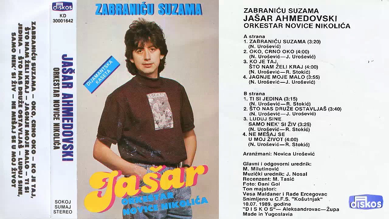 Jasar Ahmedovski - Zabranicu suzama - (Audio 1989) - CEO ALBUM - video ...