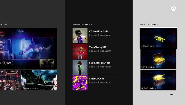 Xbox One : Mise à jour de février dispo, la vidéo