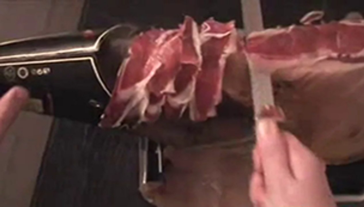 Recette de découpe du Pata Negra par Georges Dos Santos, Georges Five