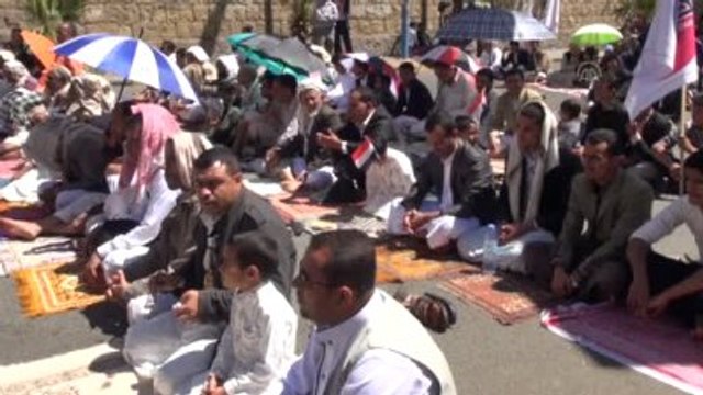Yemen'de Husi Karşıtı Gösteri