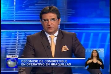 Decomiso de combustible en operativo en bodega de Huaquillas