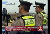 Panamericana Sur: PNP usa fotopapeletas para evitar accidentes