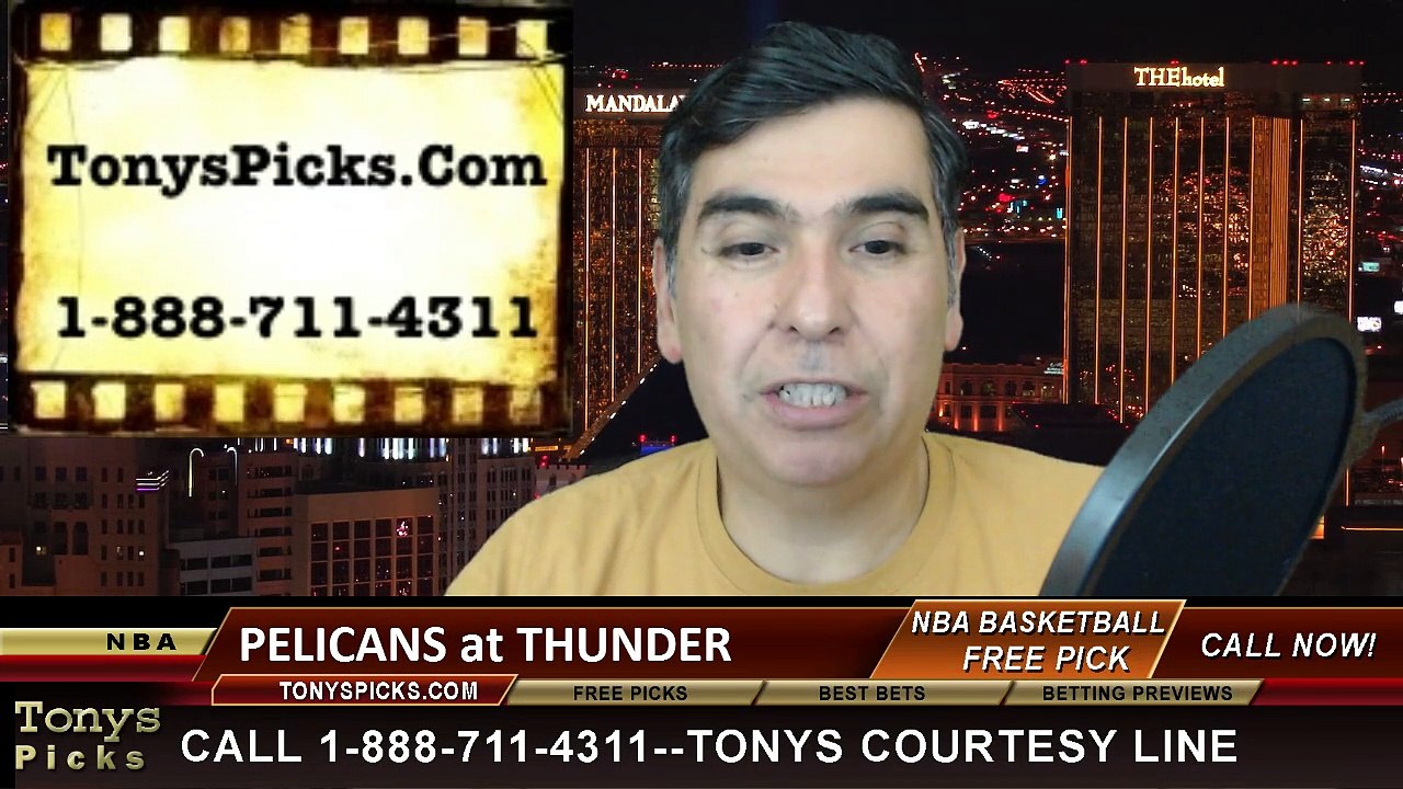 Oklahoma City Thunder vs. New Orleans Pelicans Free Pick Prediction NBA Pro Basketball Odds Preview 2-6-2015