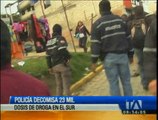 Policía decomisa 23 mil dosis de droga en el Sur de Quito