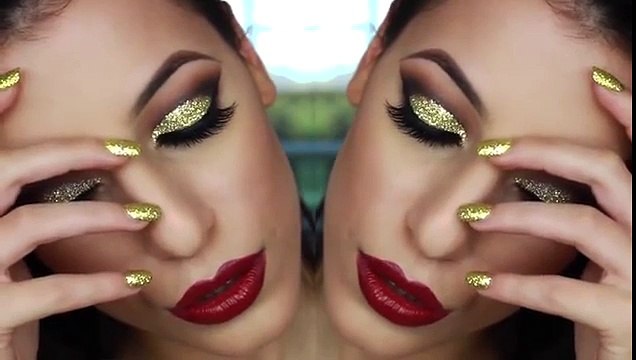Gold Glitter Cut Crease Smokey Eye New Years Eve Makeup Tutorial Video Dailymotion