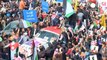 Miles de jordanos secundan la manifestación en repulsa por el asesinato del piloto quemado vivo por el grupo Estado Islámico