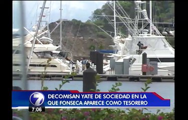 Yate de sociedad en la que Fonseca es tesorero está bajo la custodia del Ministerio de Seguridad