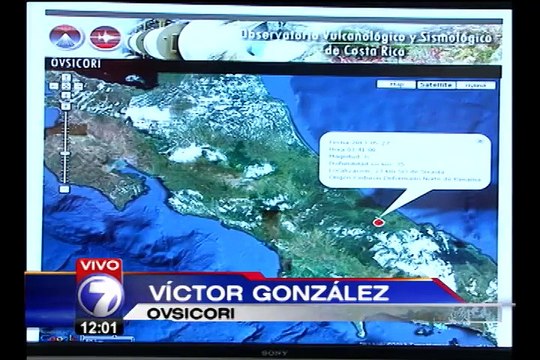 OVSICORI registra 150 réplicas tras sismo de seis grados