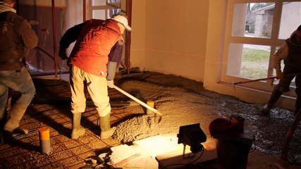 Monastère Saint-Joseph : la dalle et la neige