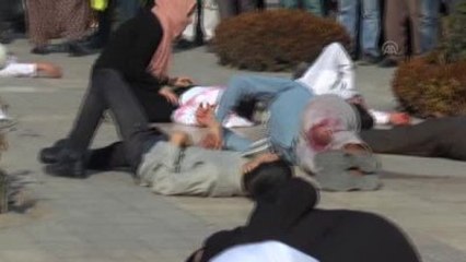 İslam Coğrafyasında Mazlumların Feryadı" Adlı Oyun Sahnelendi