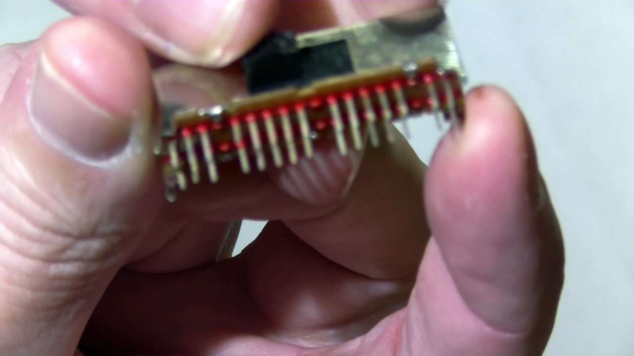 How does a Slide Switch work 4P4T 4 Position 4 Throw, (Way) Horizontal