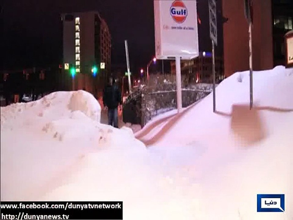 Dense Snow Fall in America