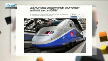Le TGV en illimité ? Oui mais pas en Alsace !