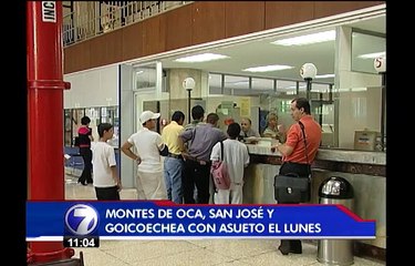 ¿Cuáles cantones tendrán asueto este 3 de junio?