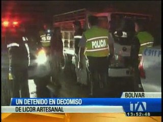 Deomisan licor artesnal en la vía Guaranda - Echeandía