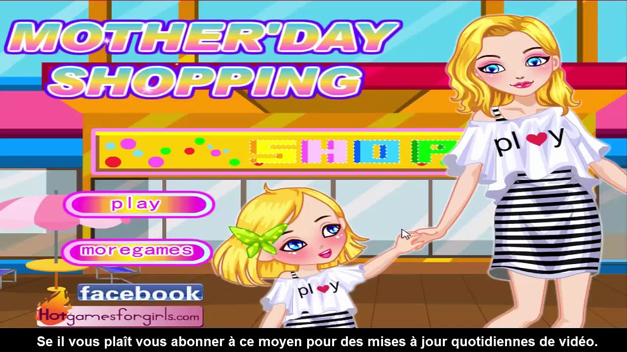 4 - Mère Fille commercial jeu - Aide maman et sa fille de se habiller pour le shopping