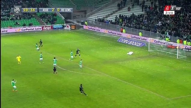 Yoann Touzghar 2-1 - Saint Etienne - Lens 06.02.2015 HD