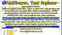 TextCrawler. Text Replacer. Free finds and replace.