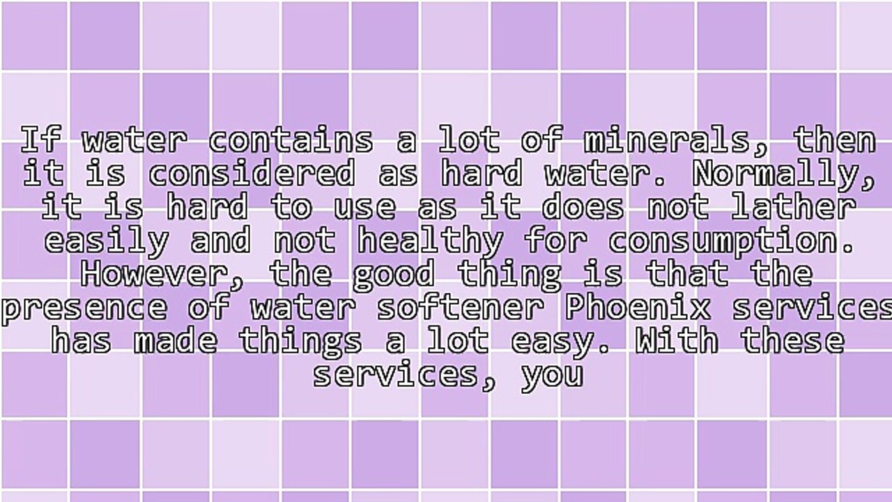 Why You Need Water Softener Phoenix Experts