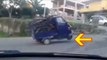 Heavy Piaggio Tries Go Up Road And It Goes Wrong