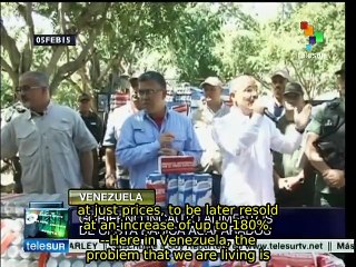 Venezuela: confiscated, hoarded food to be sold at a fair price