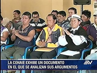 Gobierno indica que aún analiza recurso presentado por la Conaie sobre su sede