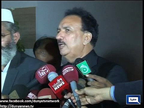 Dunya News- Political Jirga demands JC as Rehman Malik meets Siraj-ul-Haq